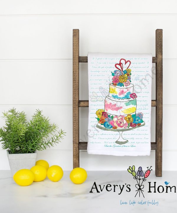 Wedding Cake Flour Sack Dish Towel Pay With Visa Cheap Online
