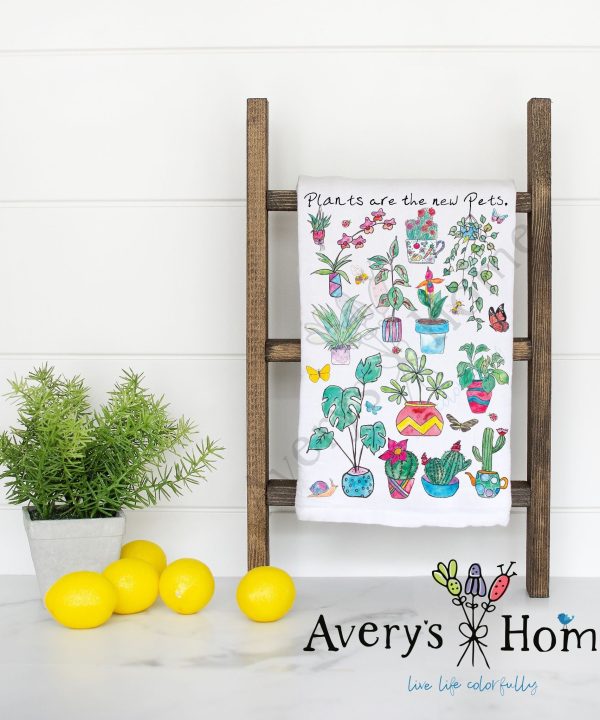 Plants are the New Pets Funny Flour Sack Dish Towel Buy Cheap From China