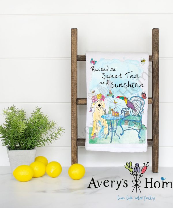 Raised On Sweet Tea Flour Sack Dish Towel Online