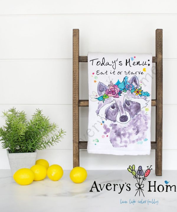 Todays Menu Funny Flour Sack Dish Towel Clearance Big Discount