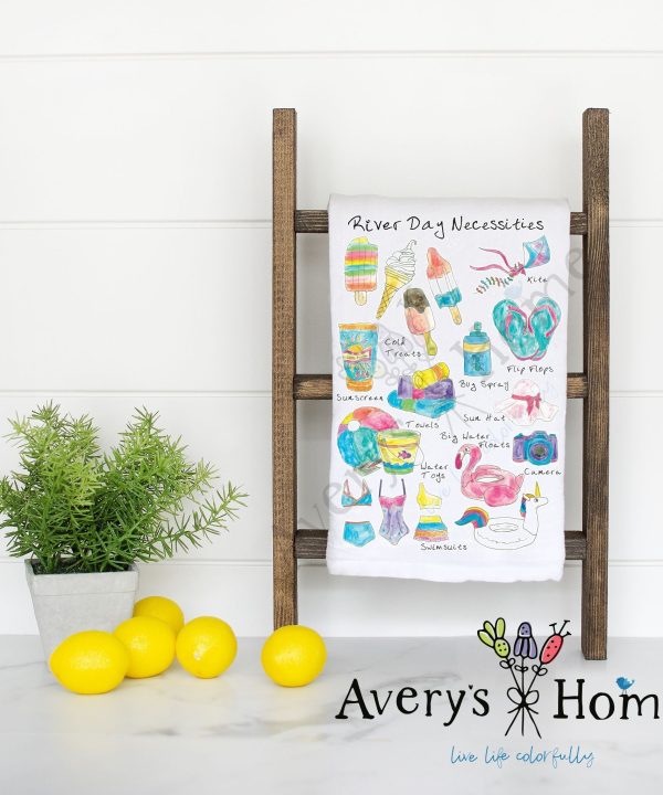 River Day Necessities Flour Sack Dish Towel Outlet Excellent