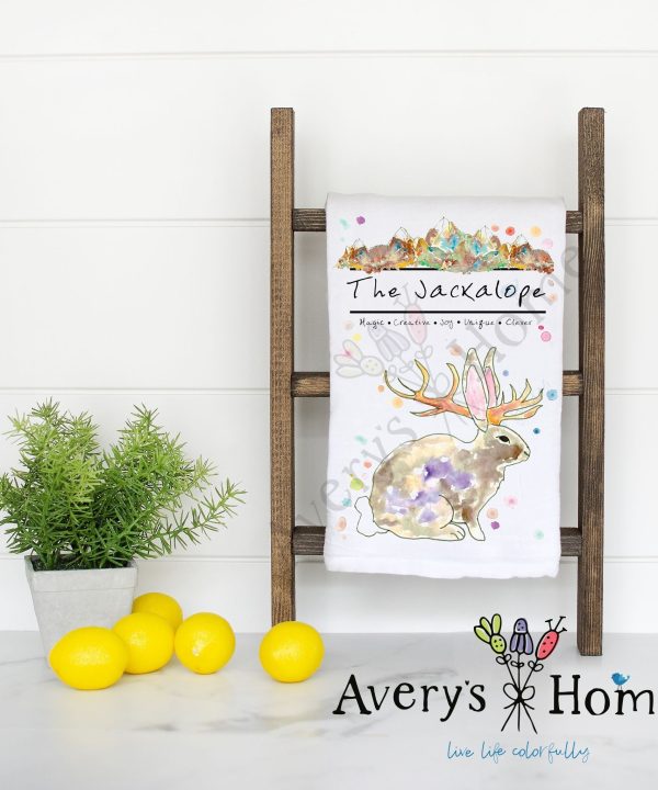The Mountain Jackalope Flour Sack Dish Towel Release Dates Cheap Online