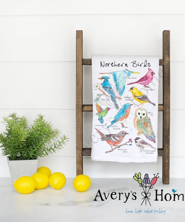 Northern Bird Watching Customizable Flour Sack Dish Towel Where To Buy