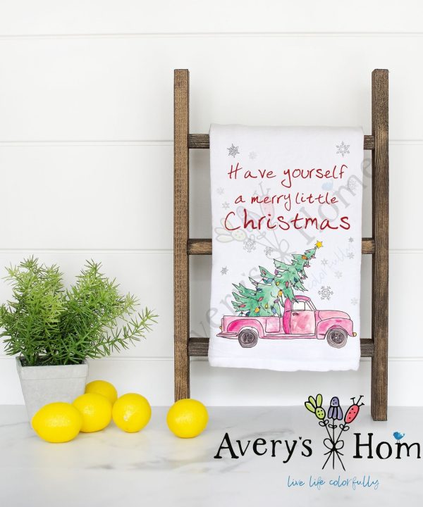 Truck & Christmas Tree Holiday Customizable Flour Sack Dish Towel Discount Wiki