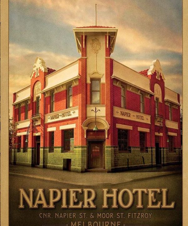 Napier Hotel, Melbourne Art Print Pay With Paypal For Sale
