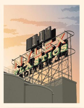 Nylex Sign, Melbourne (11 degrees) Art Print Amazon Sale Online