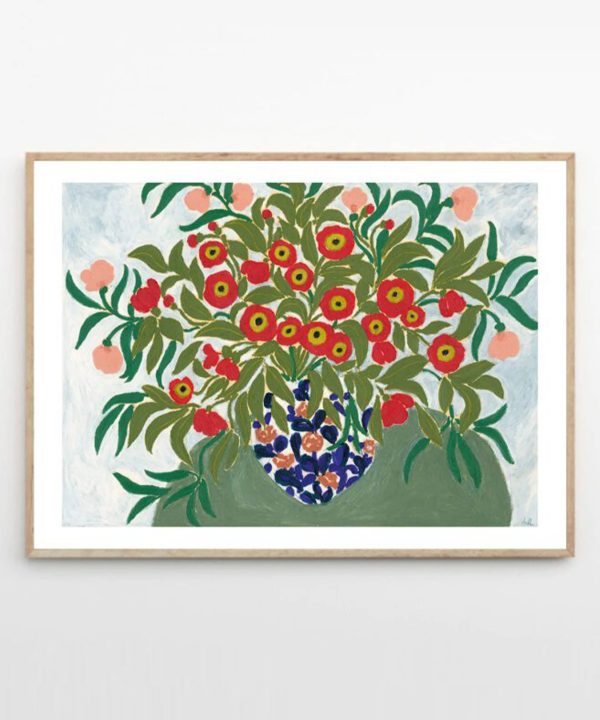 Table Flowers Print 21Cm x 29.7Cm (A4) Cheap Sale Sast