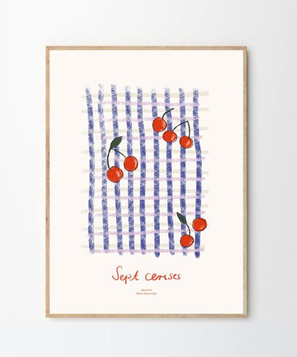 Sept Cerises Print 30Cm x 40Cm Discount Release Dates