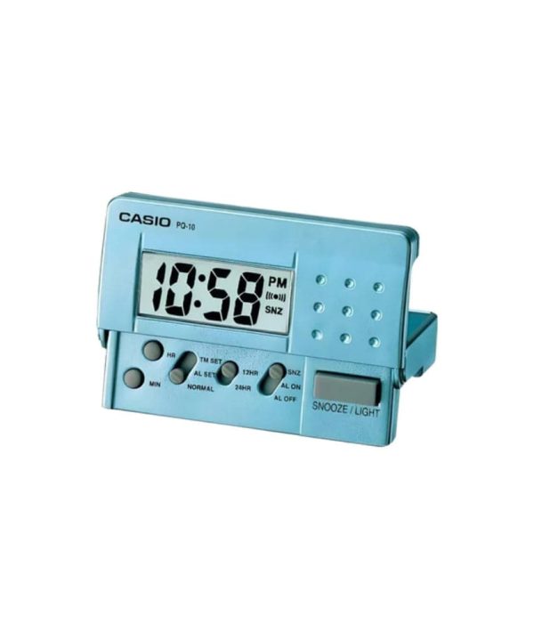 Casio Clock Blue Case Table Alarm Clock PQ-10D-2R-P Reliable Online
