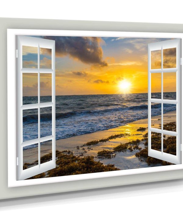 Open Window to Bright Yellow Sunset Clearance Fast Delivery
