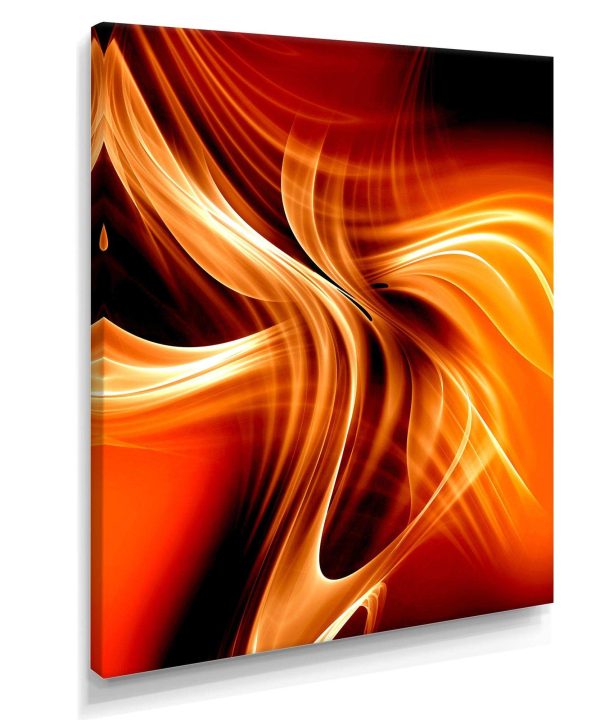 Orange Abstract Warm Fractal Design Outlet Hot Sale