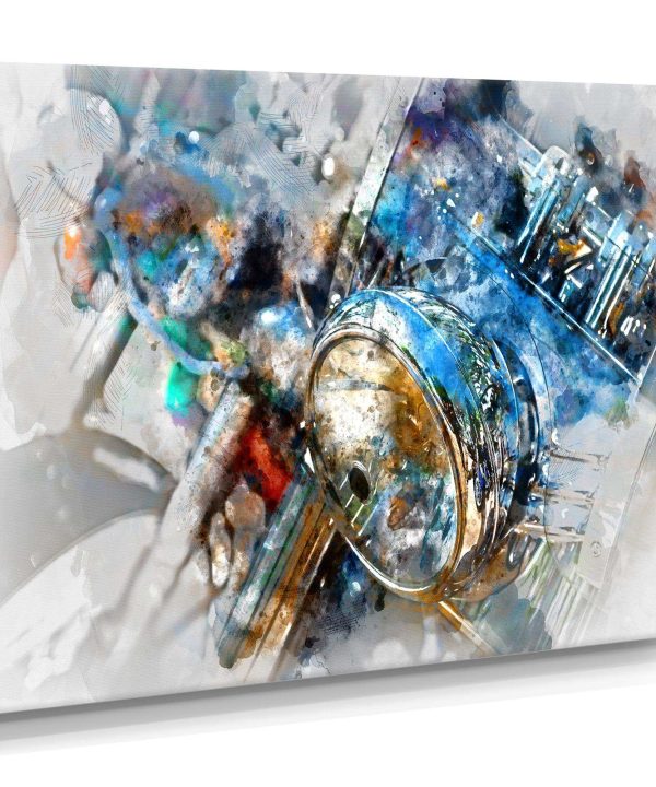 Motorcycle Headlight Watercolor Free Shipping Low Pice