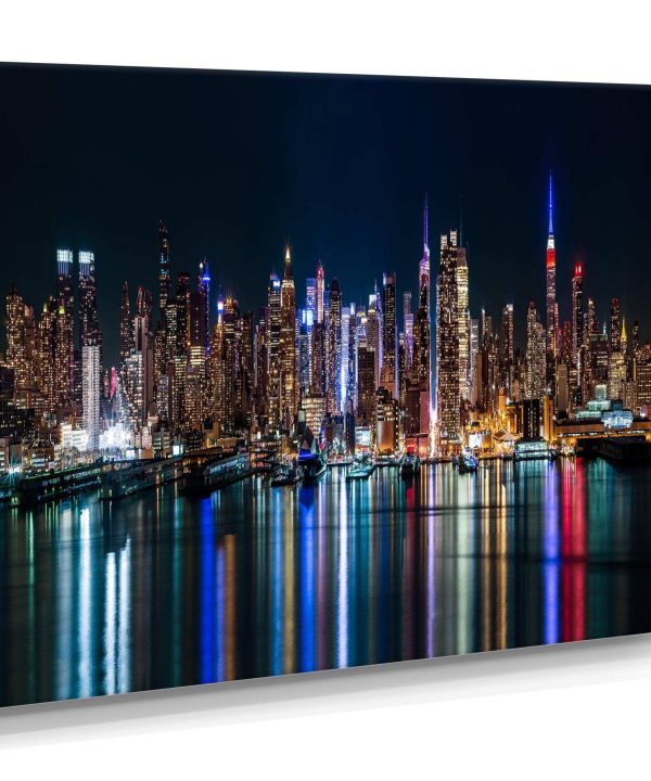 New York Midtown Night Panorama Discount Classic