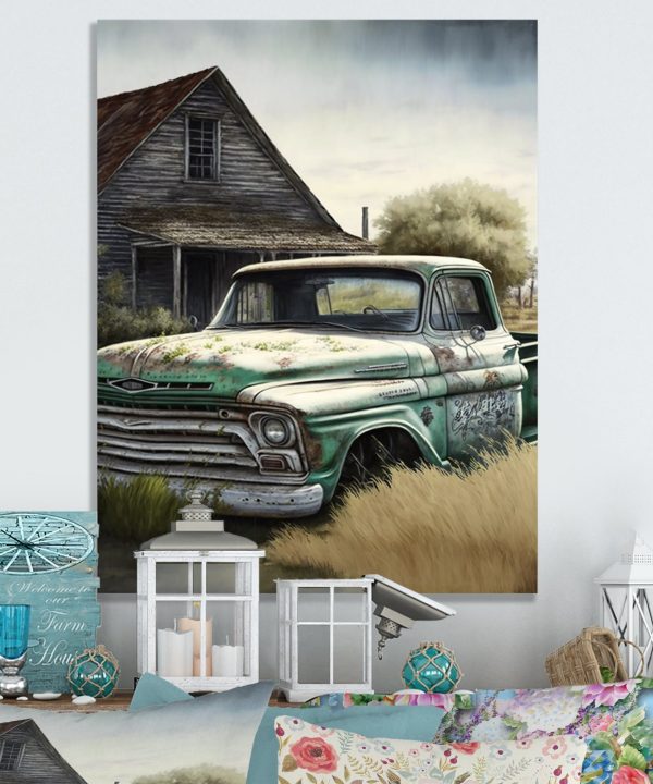 Old American Truck In Barn III Discount Best
