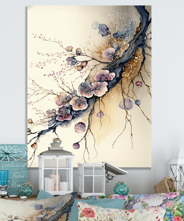 Pink And Plum Cherry Blossom Branch II Cheap Sale Best Pices
