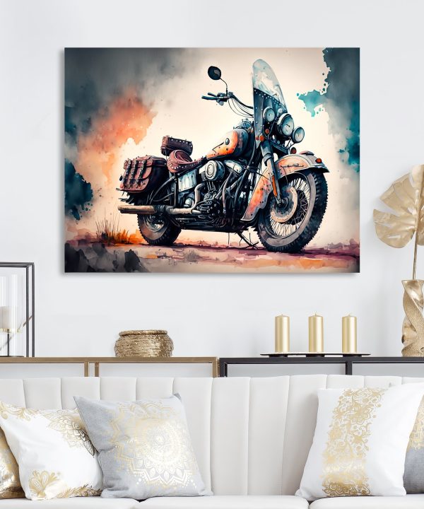 Motorcycle Parked In The Desert I Free Shipping Eastbay