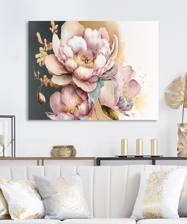 Pink And Gold Orchid Flower II Fashionable For Sale