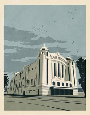 Palais Theatre, Melbourne Art Print (Blue) Shop For Sale