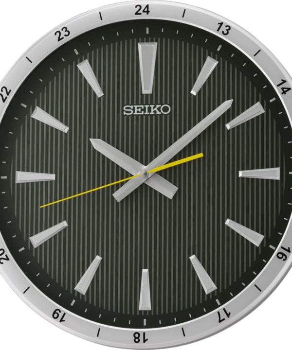 Seiko Clock Silver Case Round Wall Clock QXA802S Clearance Wiki