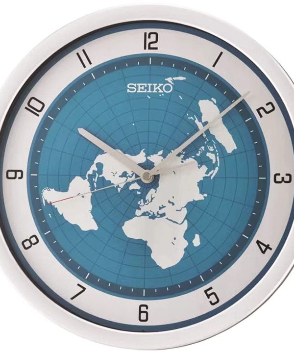 Seiko Clock Blue Dial Silver Case Wall Clock QXA814S Cheap Sale 2025