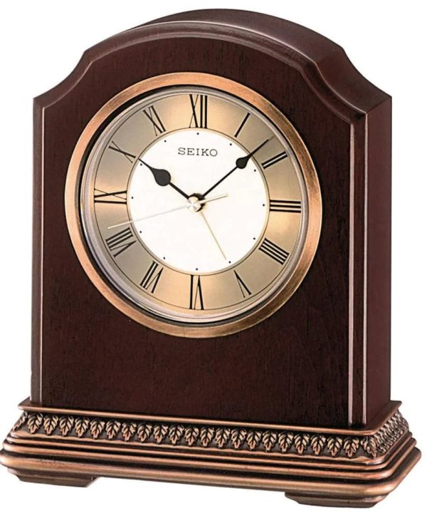Seiko Clock Wooden Mantel Clock QXE018B For Sale 2025