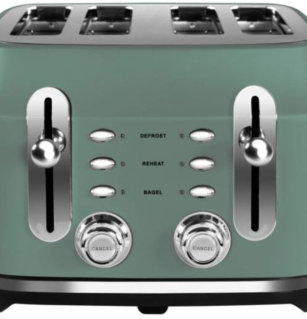 RANGEMASTER CLASSIC 4 SLICE TOASTER GREEN | RMCL4S201MG 2025 Newest Sale Online