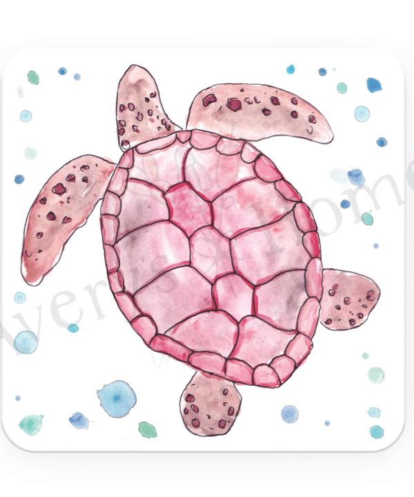 Red Turtle Absorbent Stone Coaster (Sold as set of 12) Discount Shop For