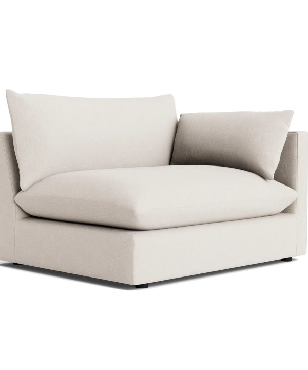 Sidney Slipcover Right Corner Module - Silex Off White Looking For Sale Online