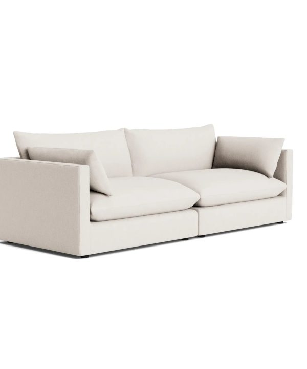 Sidney Slipcover 3 Seater Sofa - Silex Off White Clearance Buy