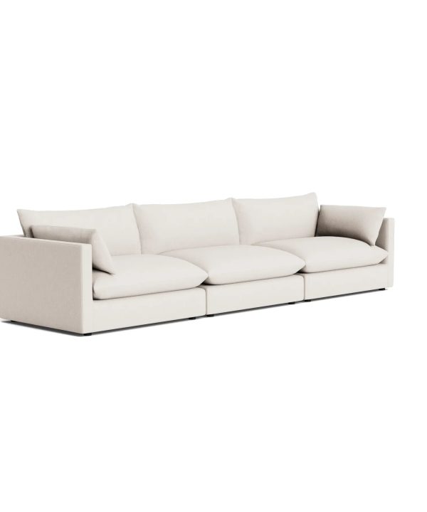 Sidney Slipcover 4 Seater Sofa - Silex Off White Free Shipping Wiki
