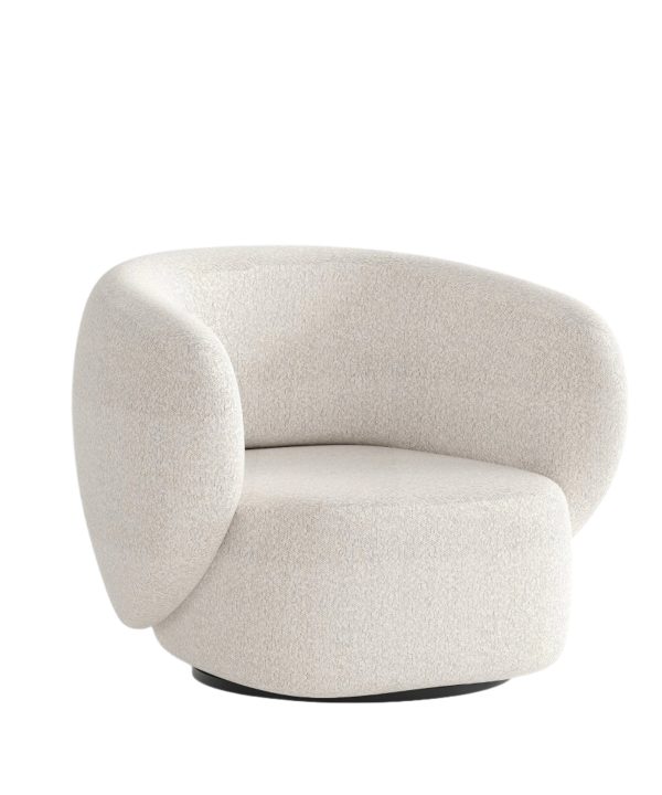 Swell Swivel Armchair - Maya Grey Boucle Buy Cheap Free Shipping