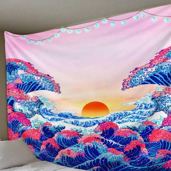 Sunset Waves Tapestry Cheap Pice Store