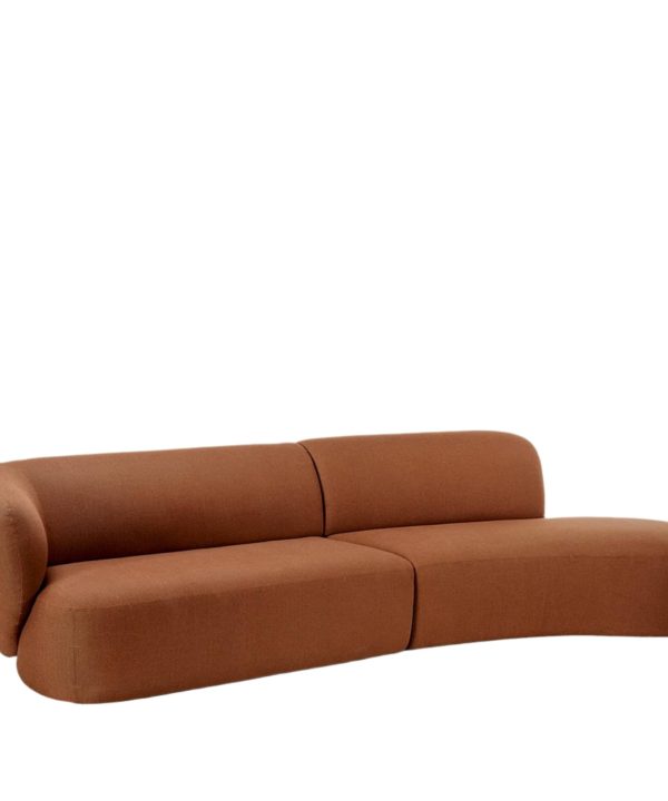 Swell Right Hand Chaise Sofa - Novatex Terracotta Latest Collections