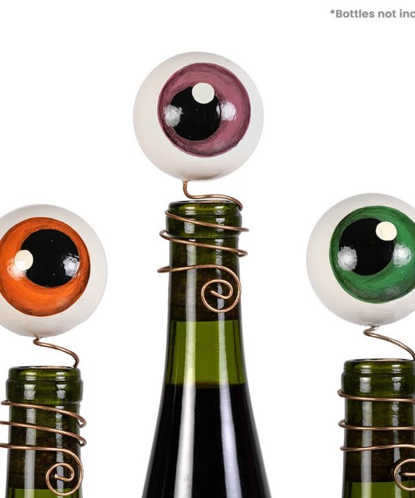 Eyeball Wine Bottle Adornments Set/3 Discount Nicekicks