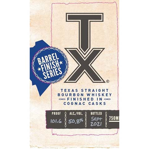TX Barrel Finish Series Texas Straight Bourbon Whiskey Discount Wide Range Of