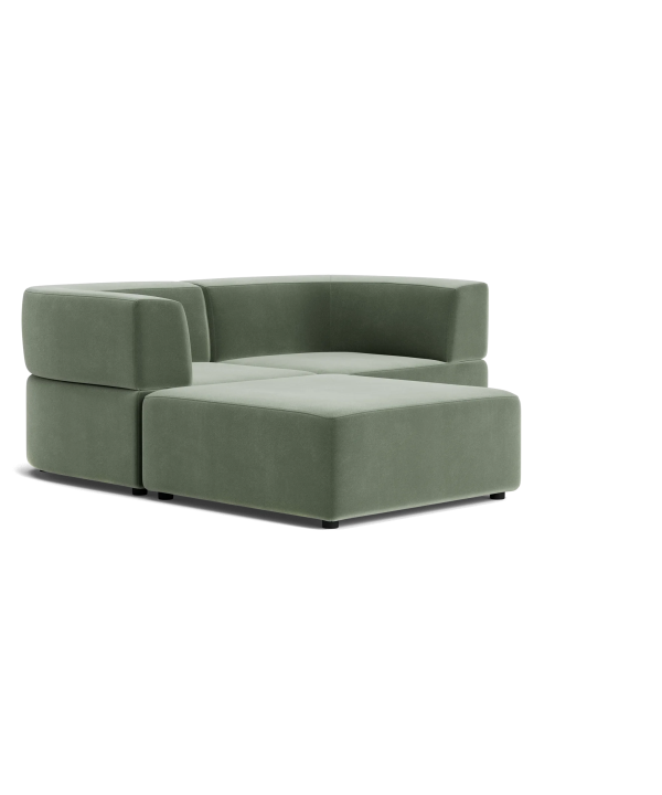 Stretch 3 Seater Chaise Sofa - Opal Ocean Outlet Best Seller