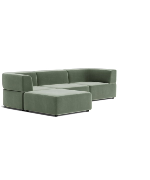 Stretch 4 Seater Chaise Sofa - Opal Ocean Outlet Online