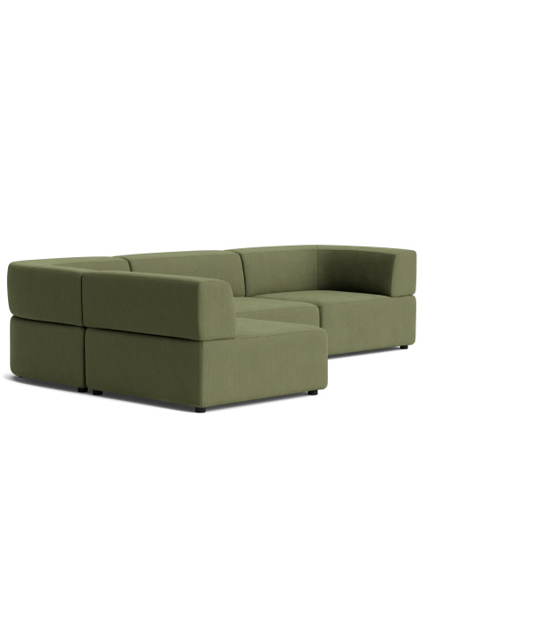 Stretch 4 Seater Open Chaise Sofa - Corduroy Forest Outlet Store Locations