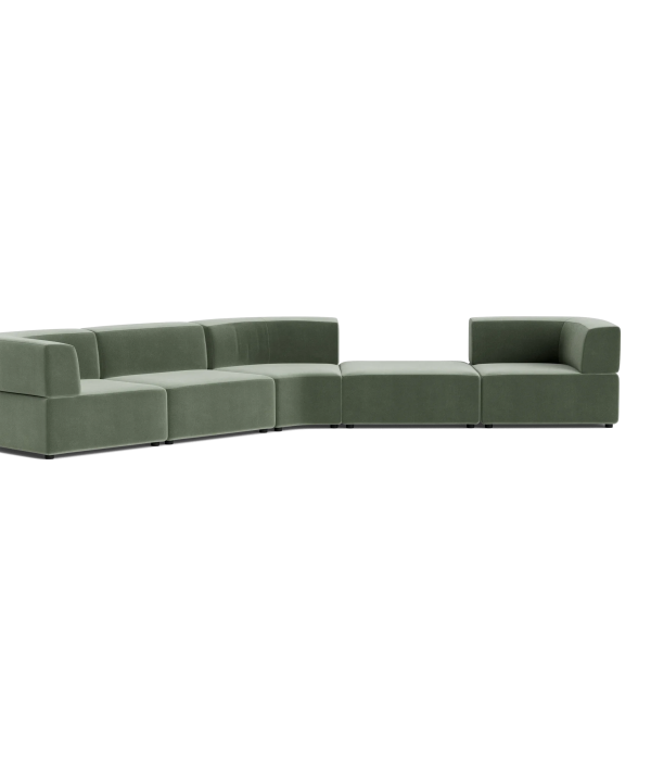 Stretch Large Angled Gap Sofa - Opal Ocean Free Shipping Low Pice