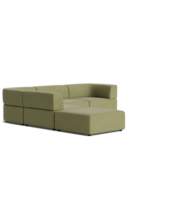 Stretch Open Corner Sofa - Fossil Eucalyptus Outlet Cheap Online