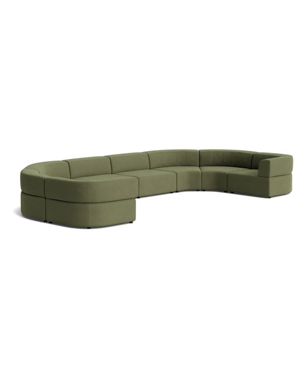 Stretch U Shape Modular Sofa - Corduroy Forest Online Online Cheap Online