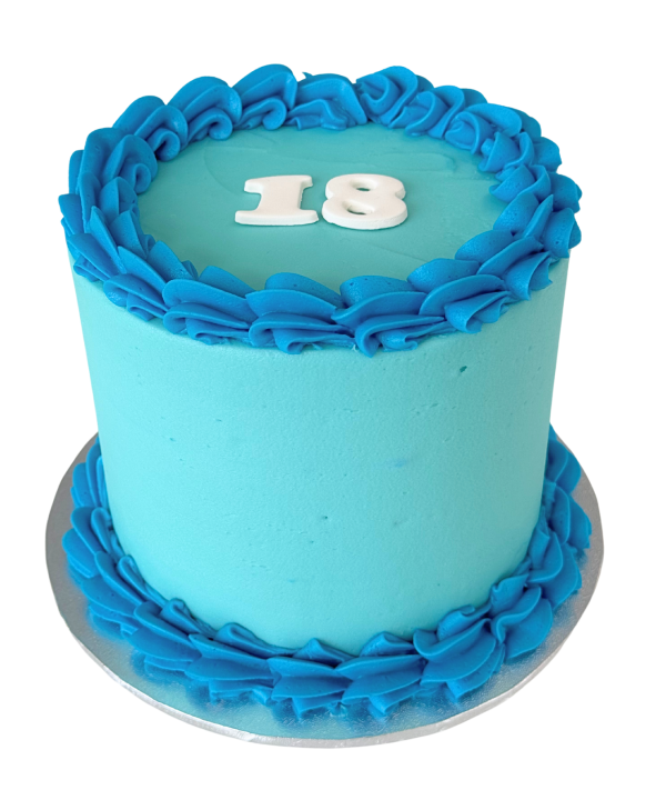 Vintage Round Cake - Blue Clearance Sast