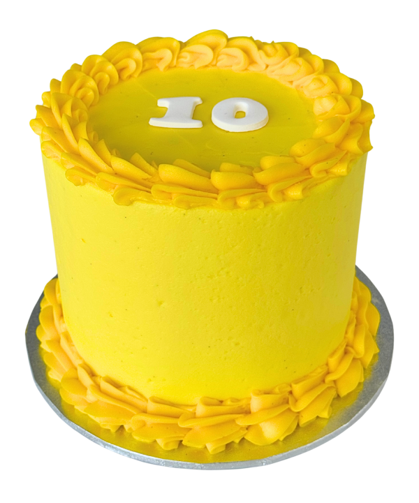 Vintage Round Cake - Yellow 2025 New Cheap Pice