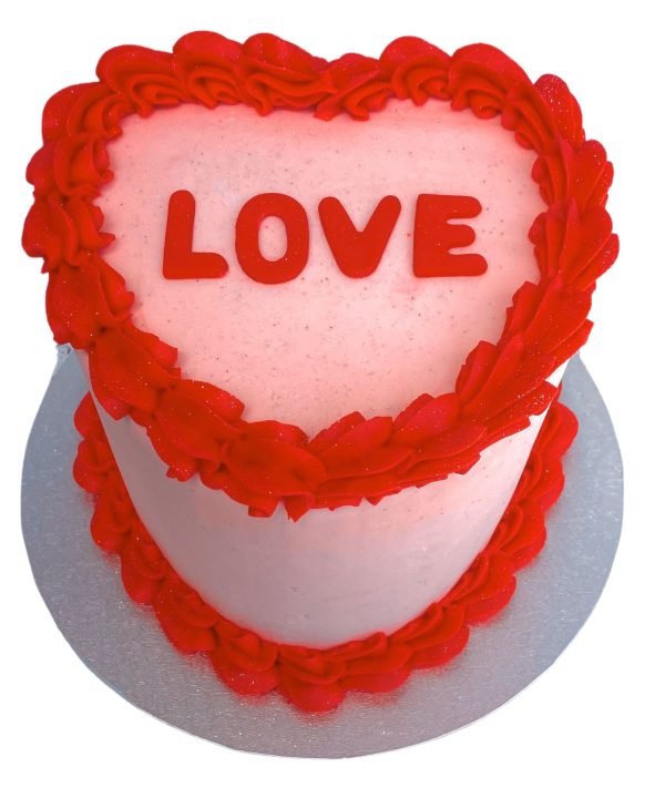 Vintage Valentine's Heart Cake Cheap Buy