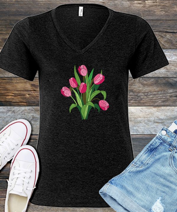 Spring Glass Arrangement V-Neck Sale Outlet Locations