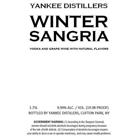 Yankee Winter Sangria Cheap Shop