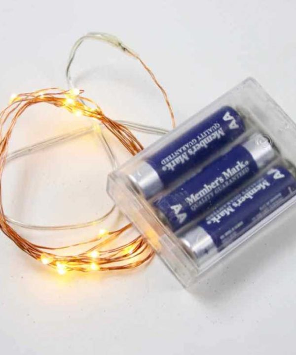White Fairy LED Battery Lights (3 AA, not included) From China