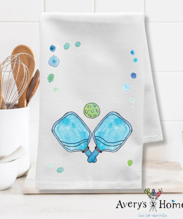 Pickleball Sport Customizable Flour Sack Dish Towel Cheapest Pice Online