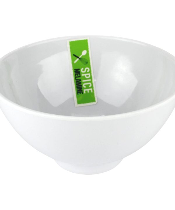 14cm White Round Melamine Serving Bowl Clearance Pre Order