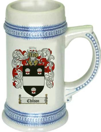 Chilson Coat of Arms Stein / Family Crest Tankard Mug For Sale Wholesale Pice